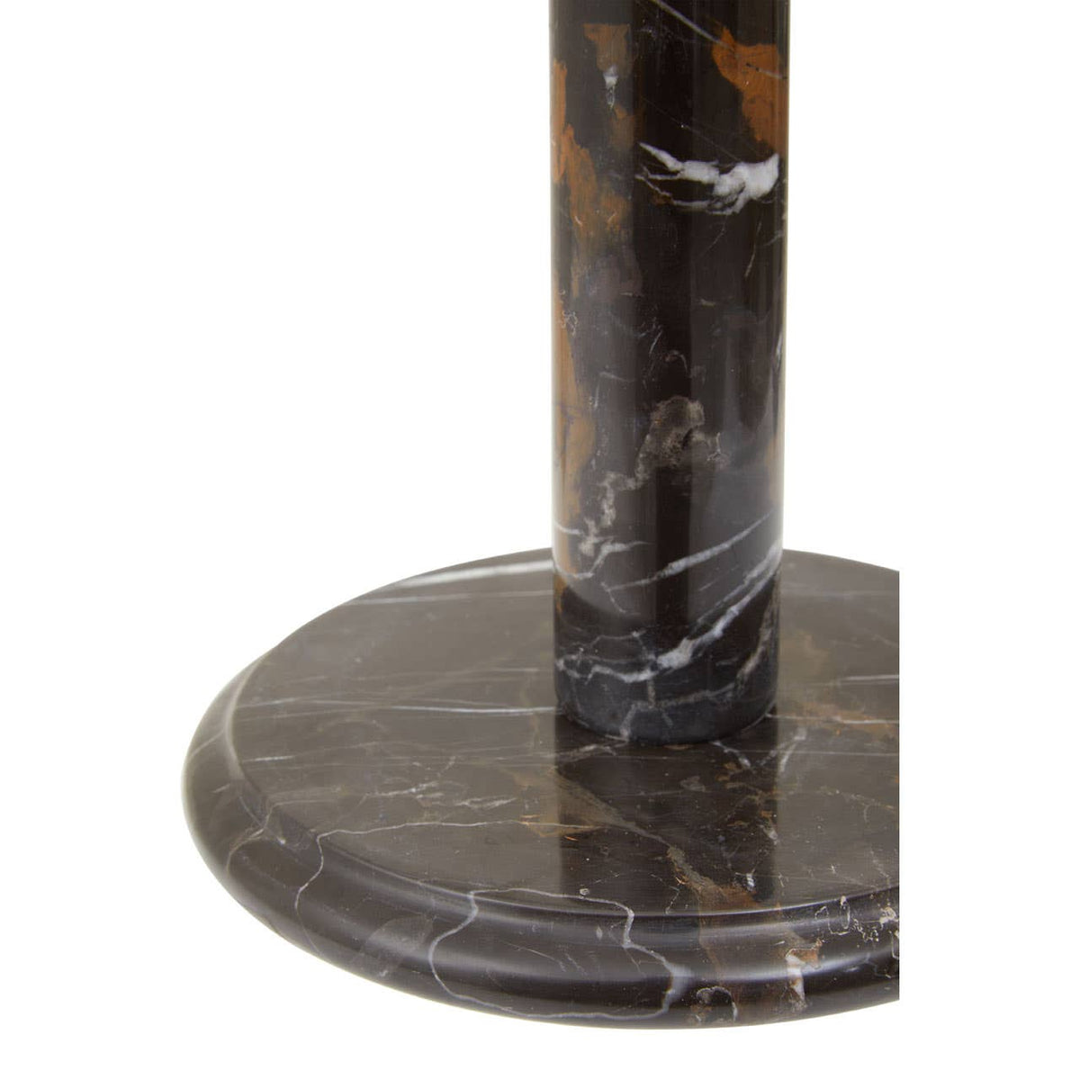 Marmore Black and Gold Marble Kitchen Roll Holder