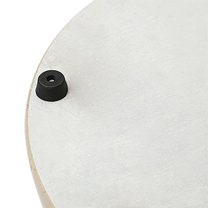 Salerno White Marble Round Chopping and Serving Board