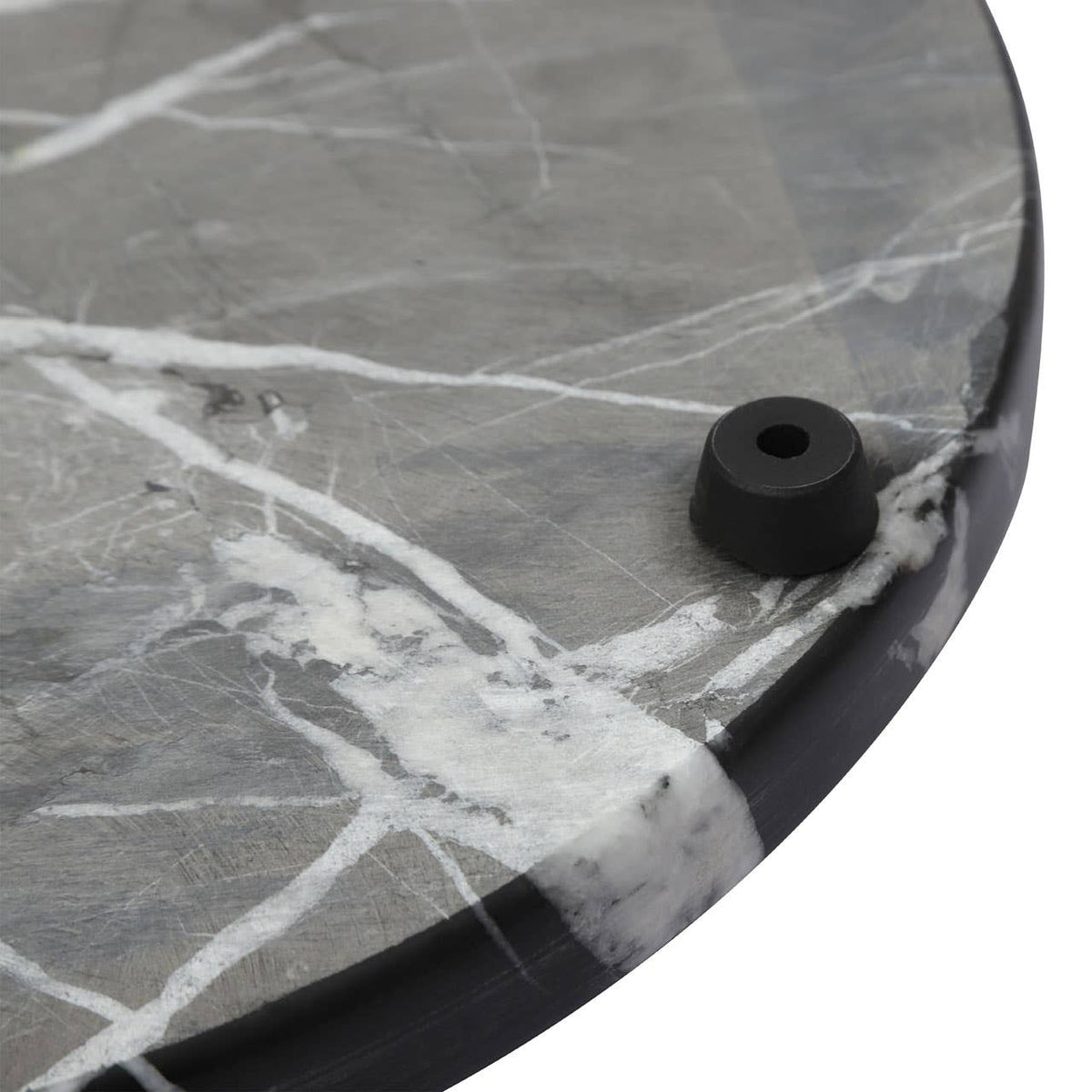 Marmore Black and Gold Marble Round Chopping and Serving Board