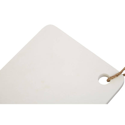 Kindia White Marble Chopping and Serving Board with Hanging Loop