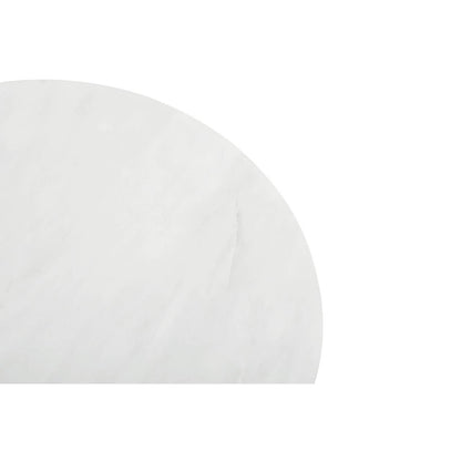 Kindia Round White Marble Chopping and Serving Board