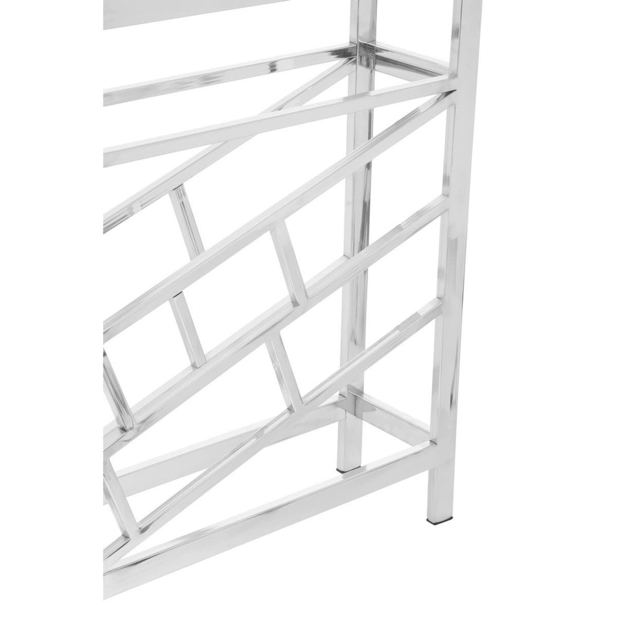 Barolo Silver Floorstanding  12 Bottle Wine Rack