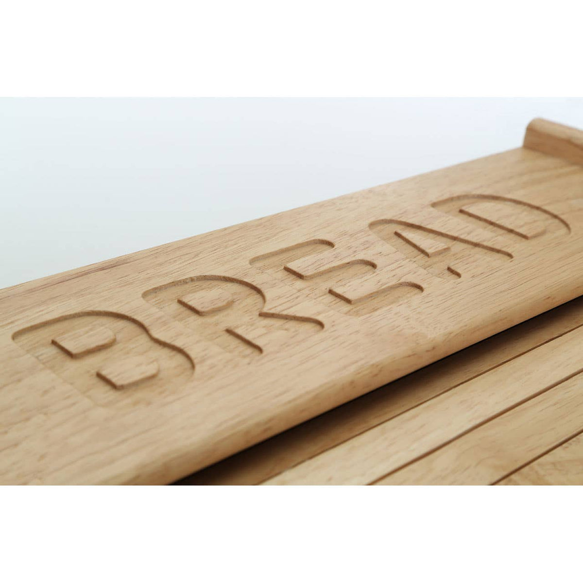 Soka Rubberwood Bread Bin with White Base