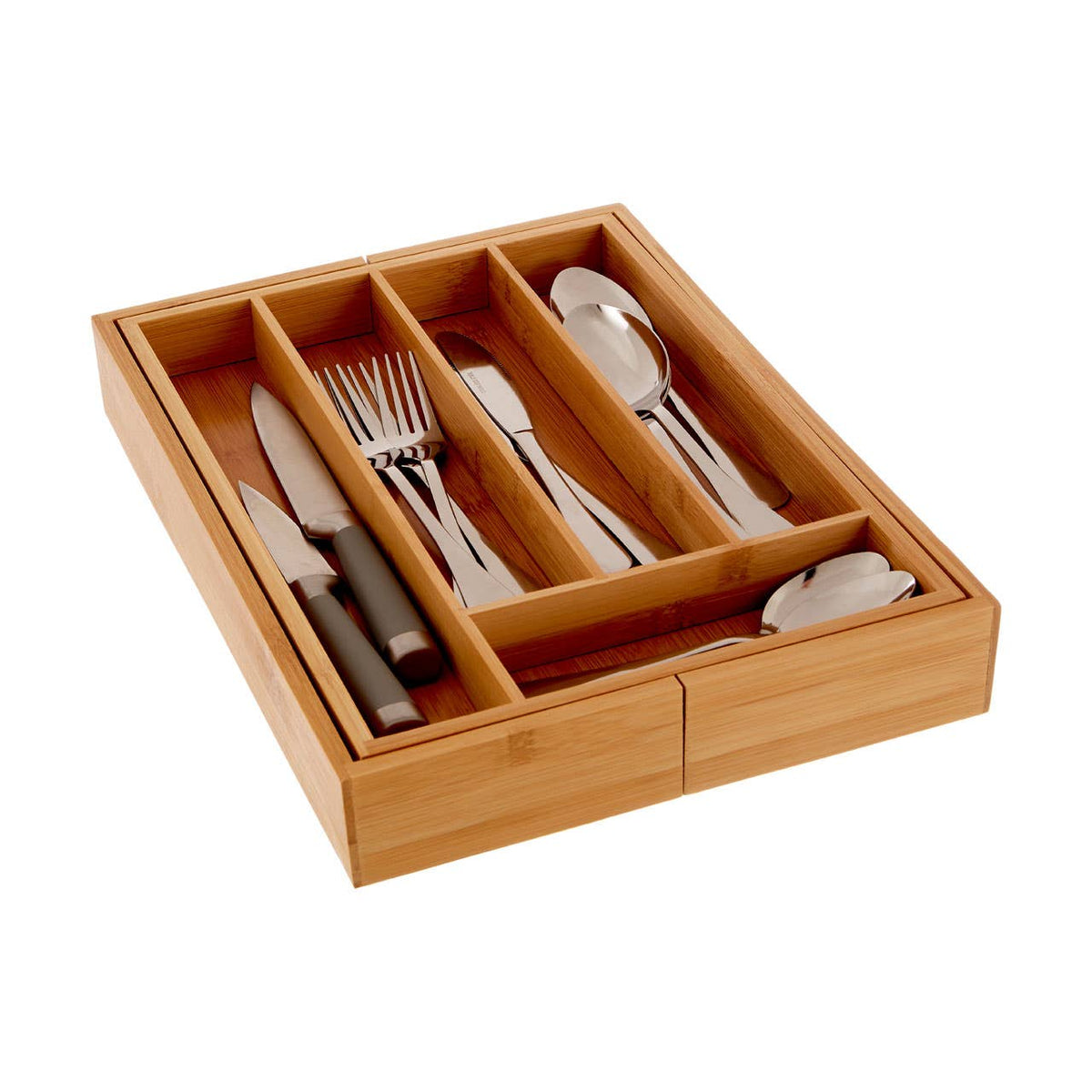 Aleki Bamboo Expandable Small Cutlery Tray
