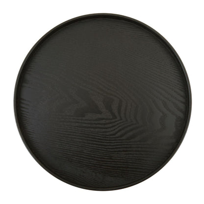 Bessan Medium Black Fir Wood Tray