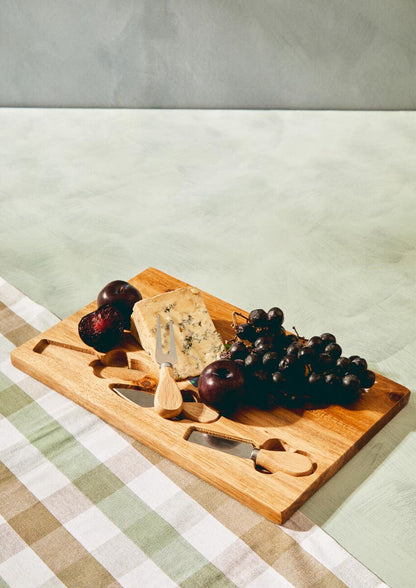 Socorro Cheese Board with Three Knives