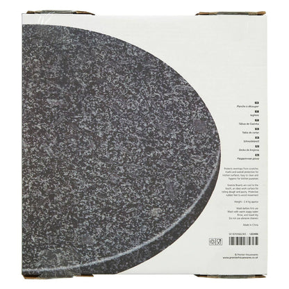 Norse Granite Black Speckled Round Chopping and Serving Board