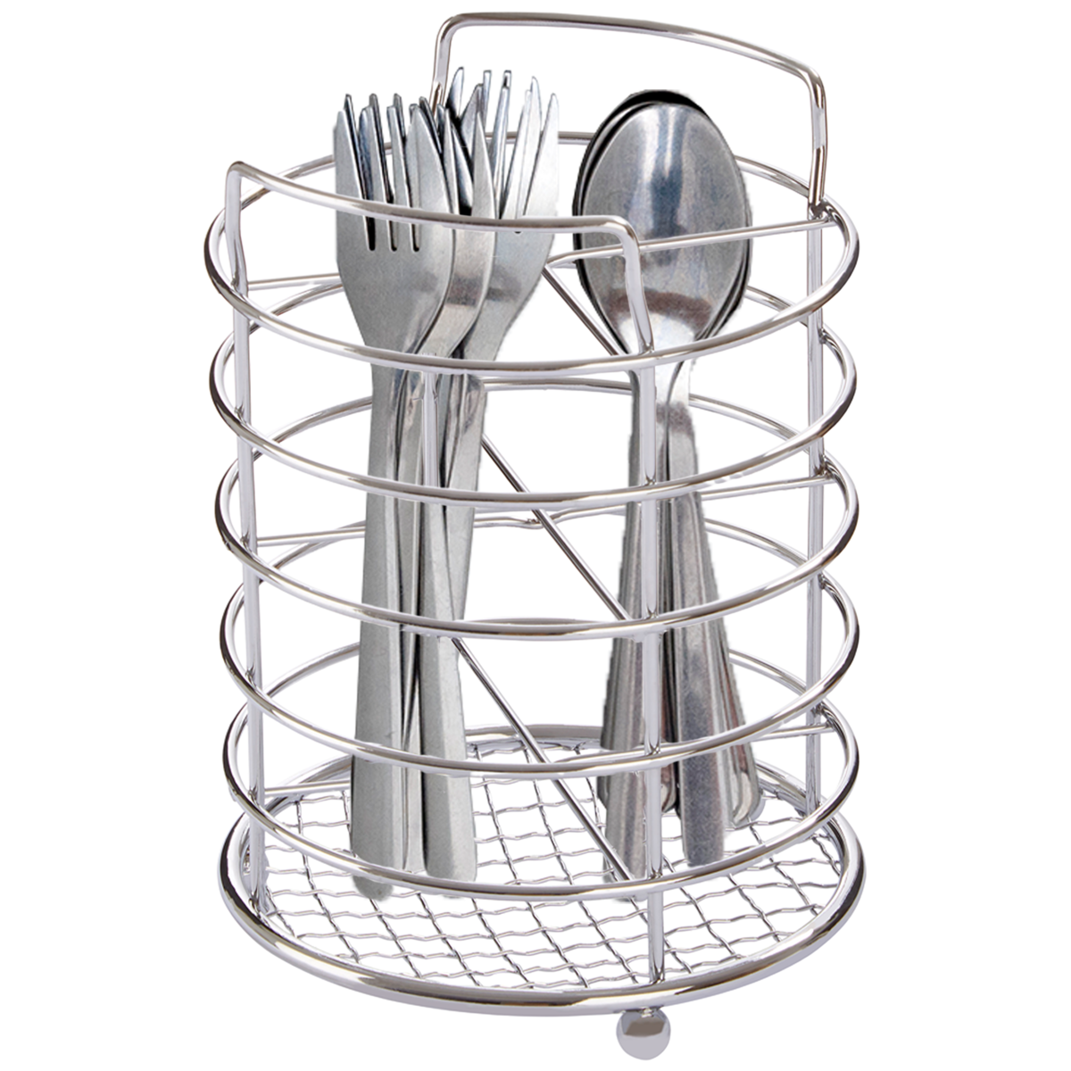 Soren Chrome 4 Section Cutlery Caddy