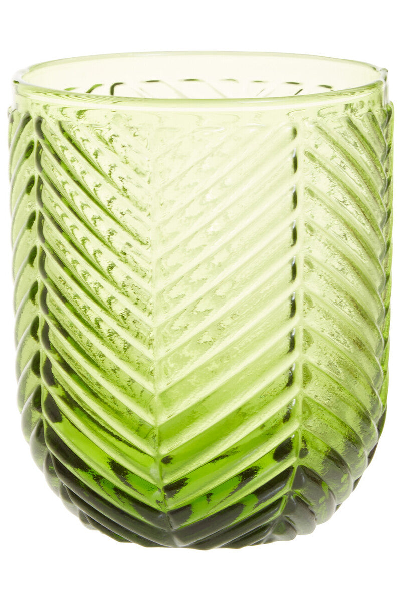 Fleur Set Of Four Green Tumblers
