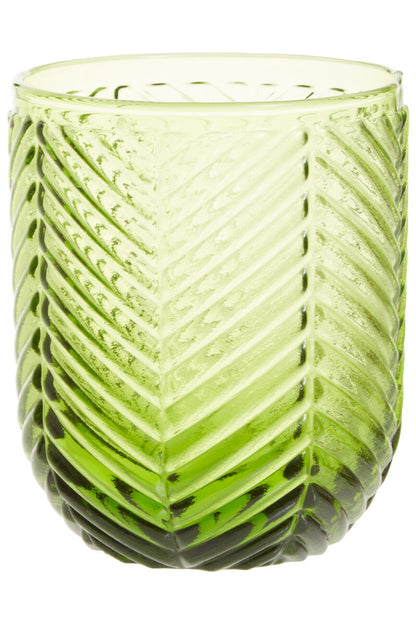Fleur Set Of Four Green Tumblers
