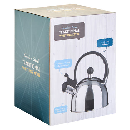 Zion Stainless Steel 1 Litre Whistling Kettle