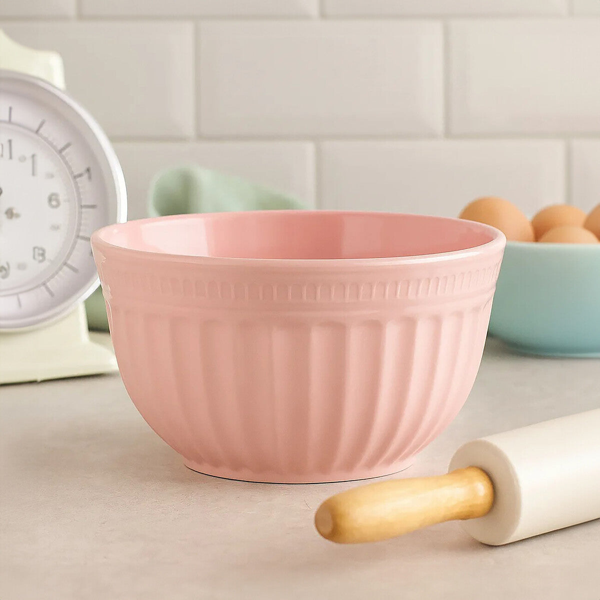 Alden Melamine Small Mixing Bowl - Pink