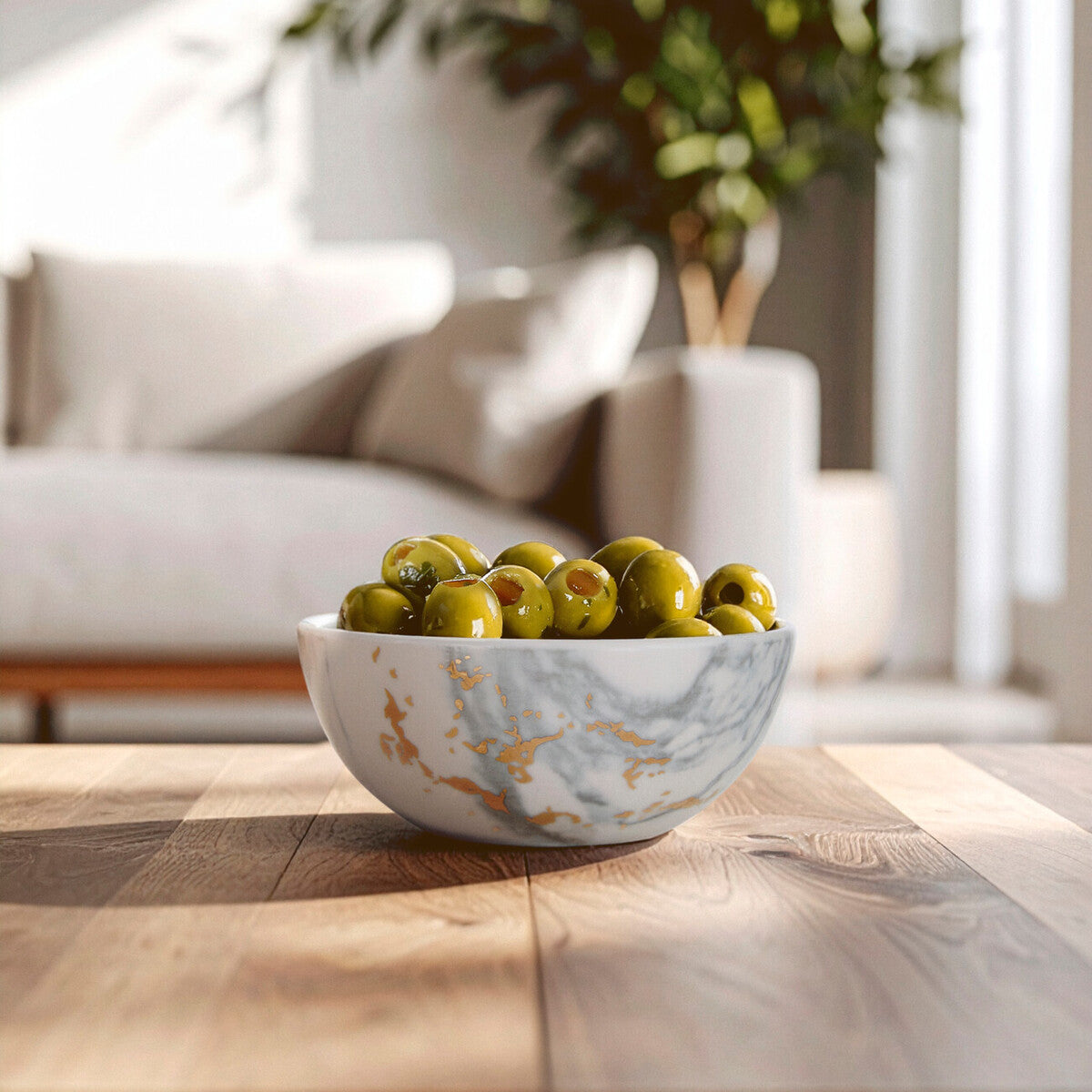 Marble Luxe Snack Bowl