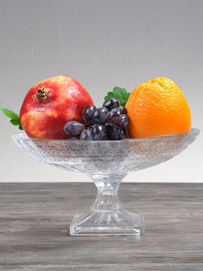 Savita Pedestal Glass Fruit Bowl