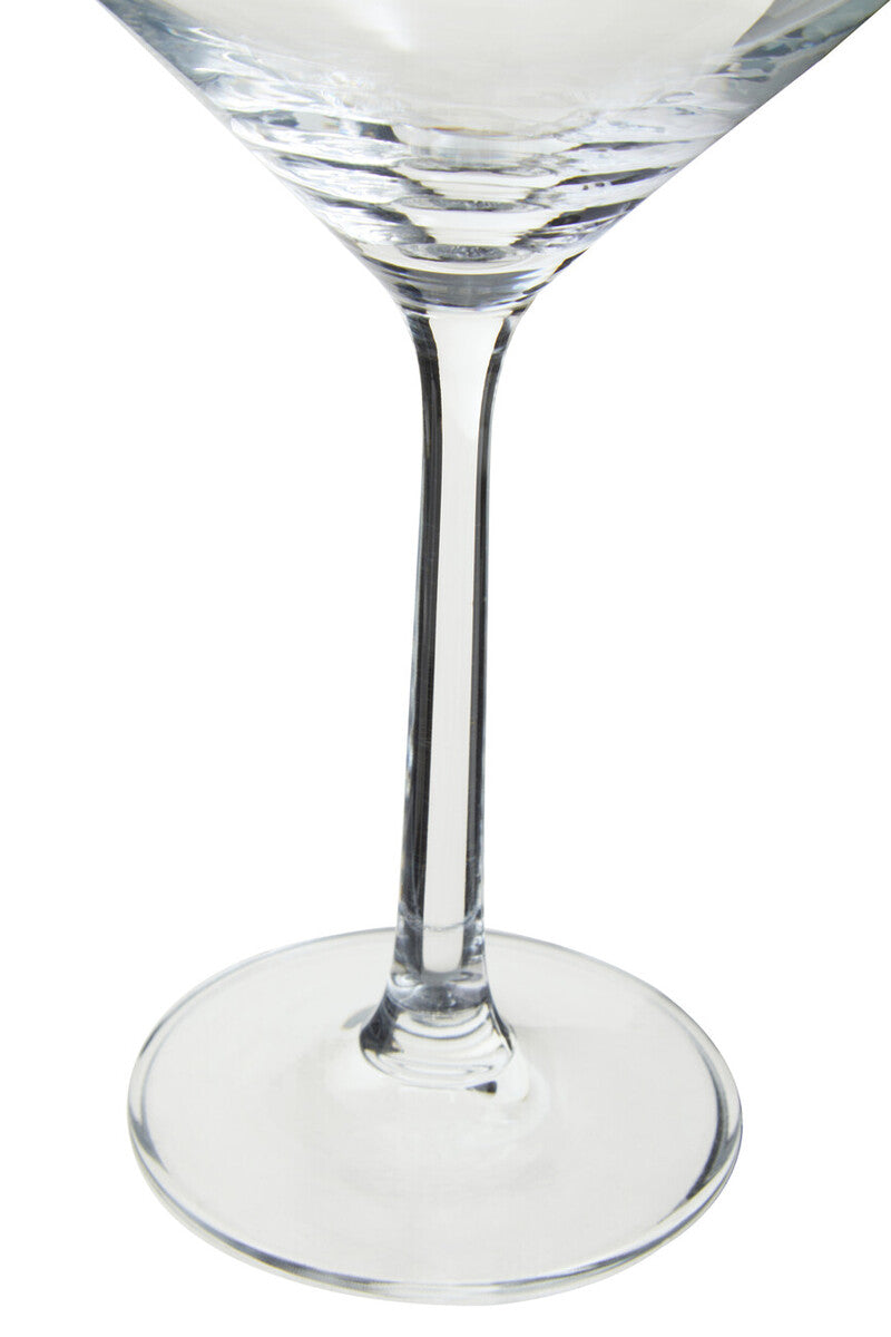 Ada Set Of 4 Crystal Burgundy Glasses