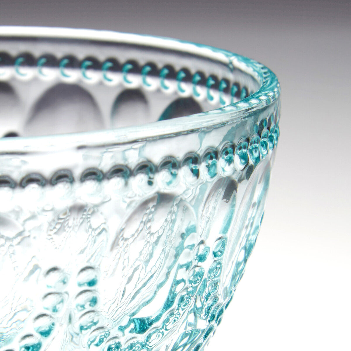 Fleur Set Of Two Blue Glass Sundae Dishes