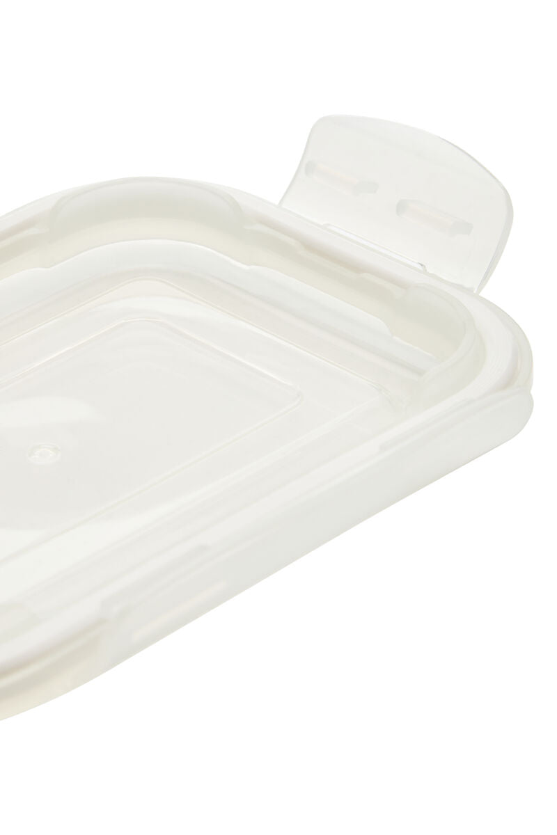 Freska 2 Section Rectangular Glass Container With Lid 640 ml