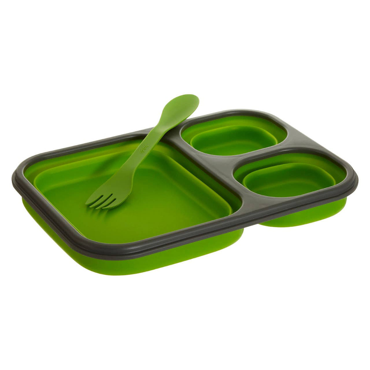 Grub Tub Green Collapsible Lunch Box With Spork