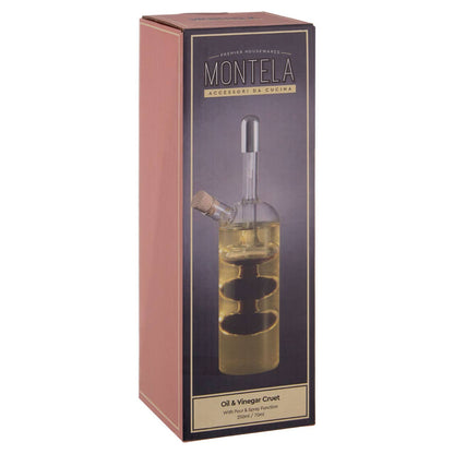 Montela Oil and Vinegar Pourer with Spray