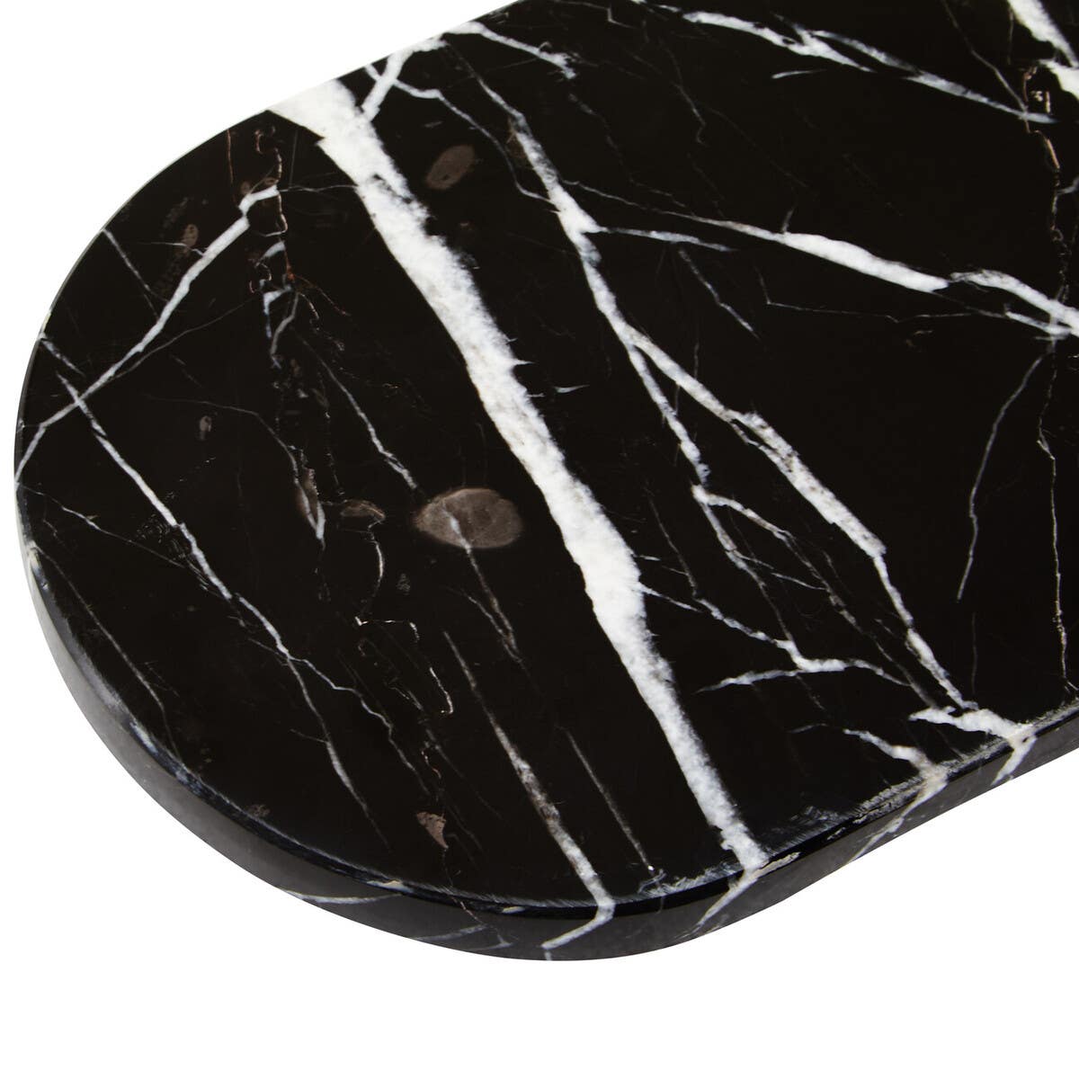 Salmo Oval Black Marble Chopping and Serving Board
