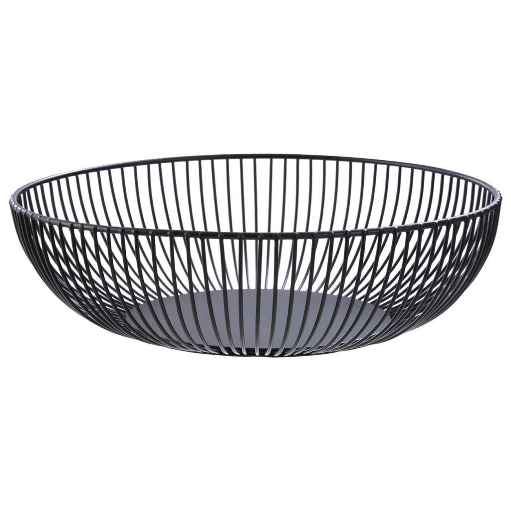 Cook Nook Emery Matte Black Iron Wire Fruit Bowl