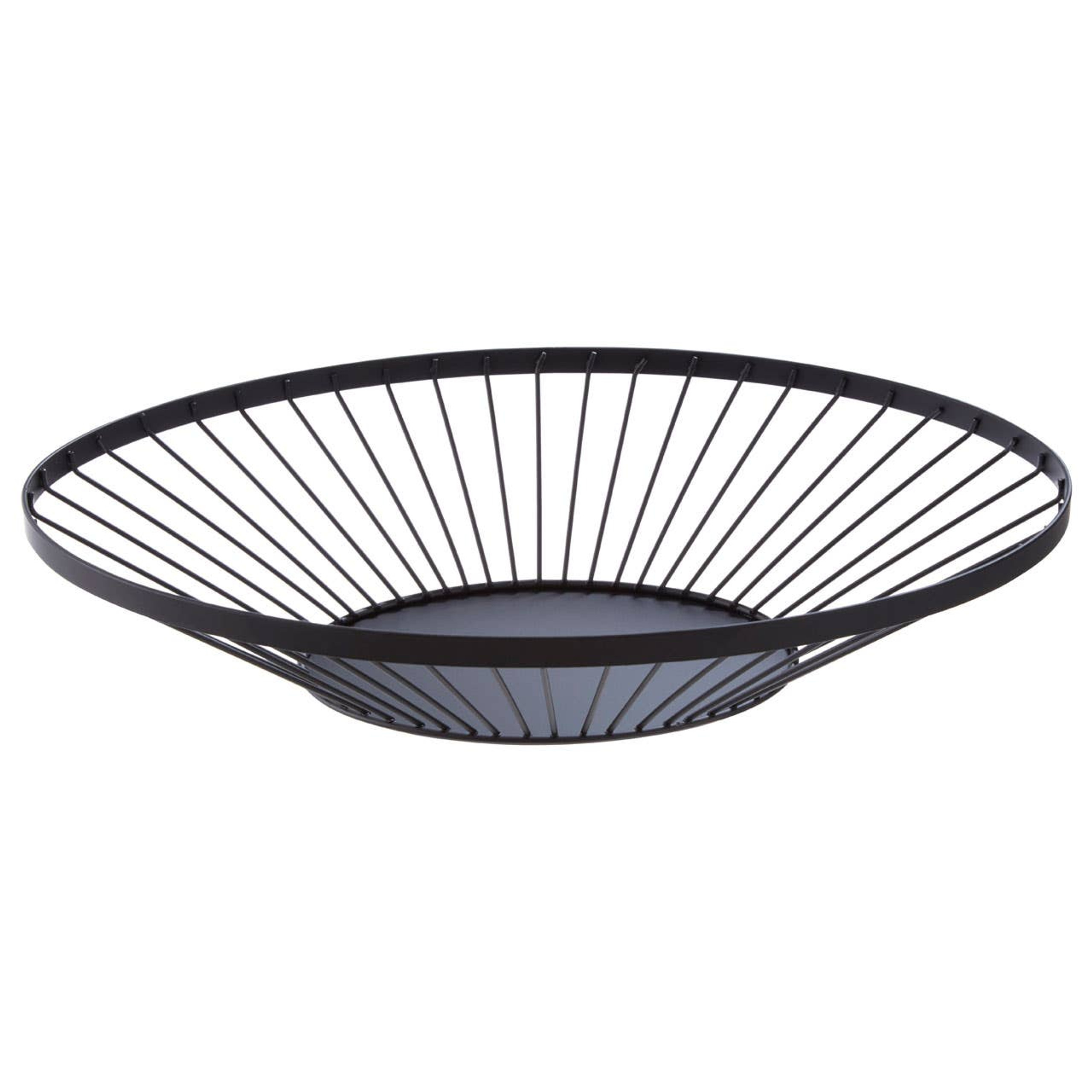 Cook Nook Emery Flat Fruit Basket With Matte Black Frame