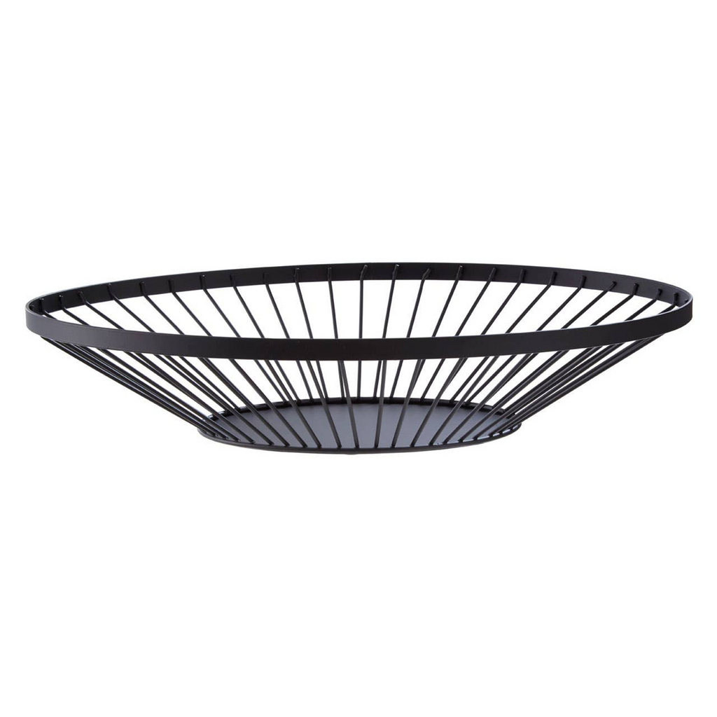 Cook Nook Emery Flat Fruit Basket With Matte Black Frame