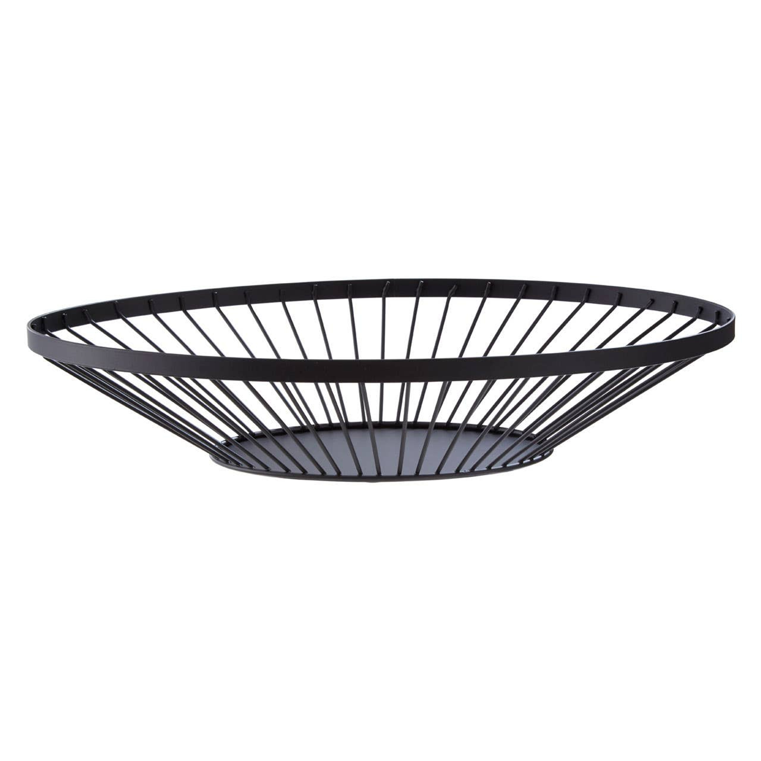 Cook Nook Emery Flat Fruit Basket With Matte Black Frame