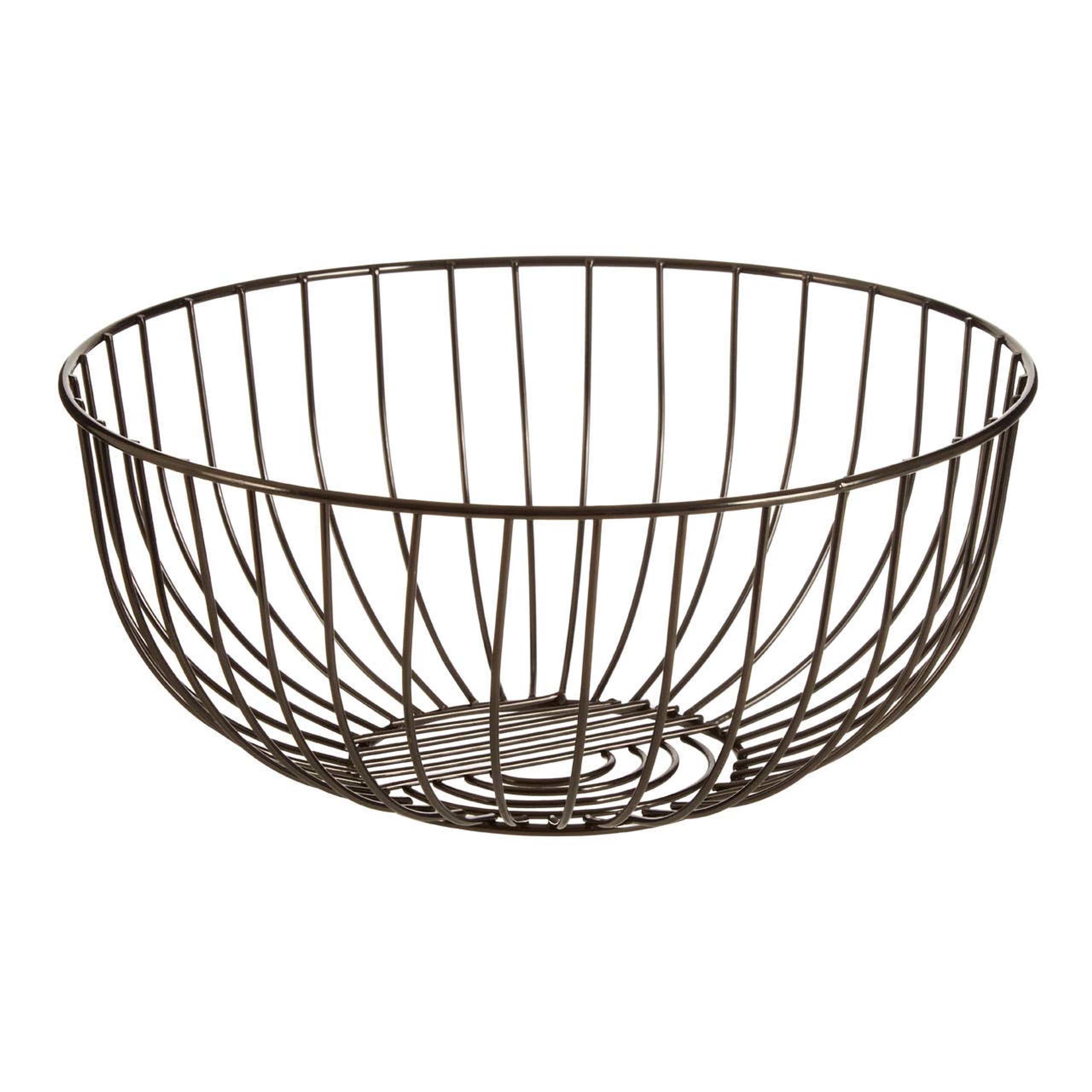 Cook Nook Round Black Nickel Finish Fruit Basket
