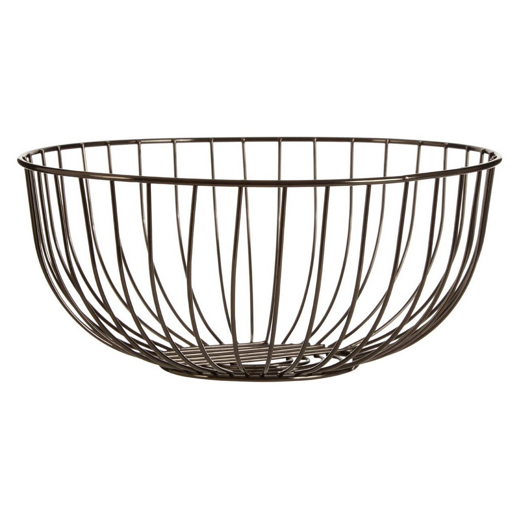 Cook Nook Round Black Nickel Finish Fruit Basket
