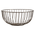 Cook Nook Round Black Nickel Finish Fruit Basket
