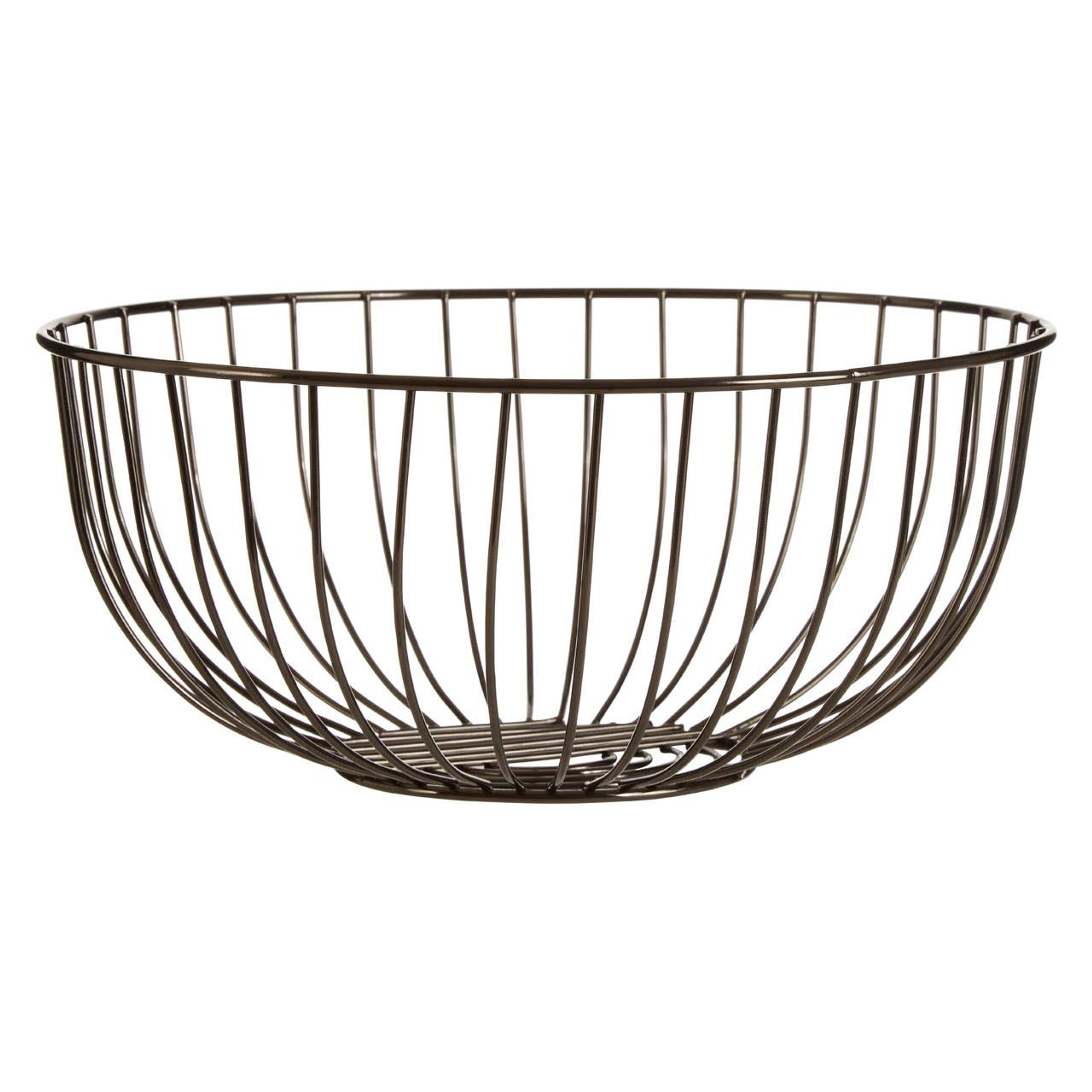 Cook Nook Round Black Nickel Finish Fruit Basket