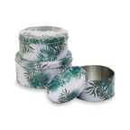 Cook Nook Winter Palm Cake Storage Tins Set of 3