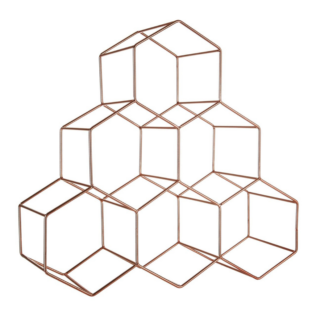 Cook Nook Vertex 15 Bottle Copper Plated Spice Rack