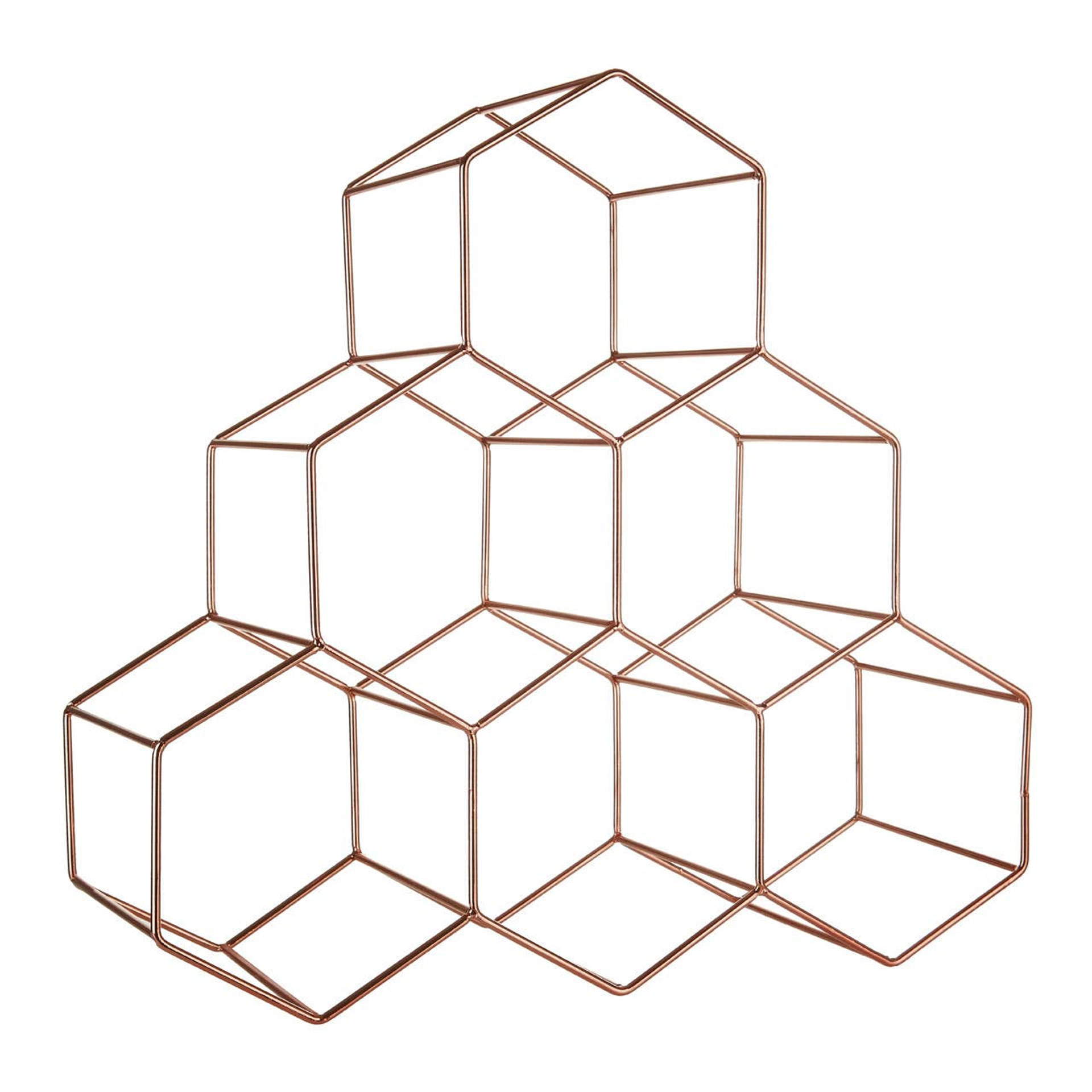 Cook Nook Vertex 15 Bottle Copper Plated Spice Rack