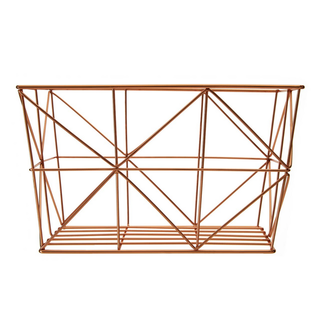 Cook Nook Vertex Copper Finish Tapered Wire Basket