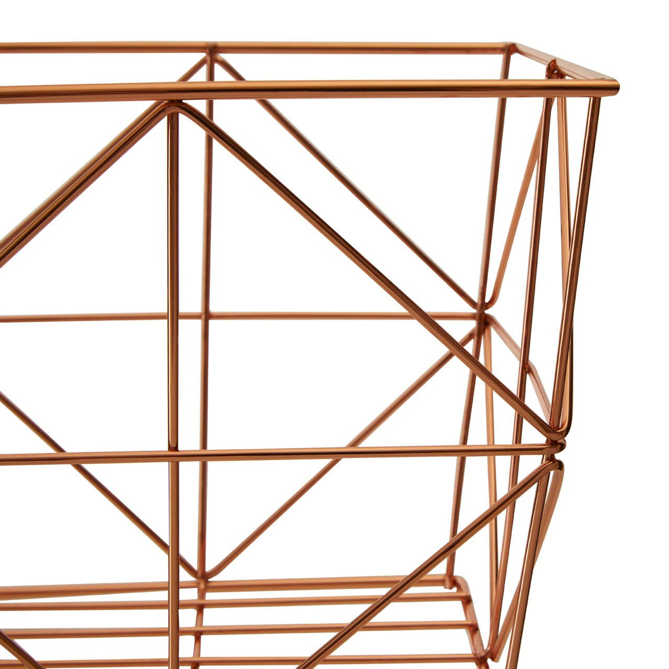 Cook Nook Vertex Copper Finish Tapered Wire Basket