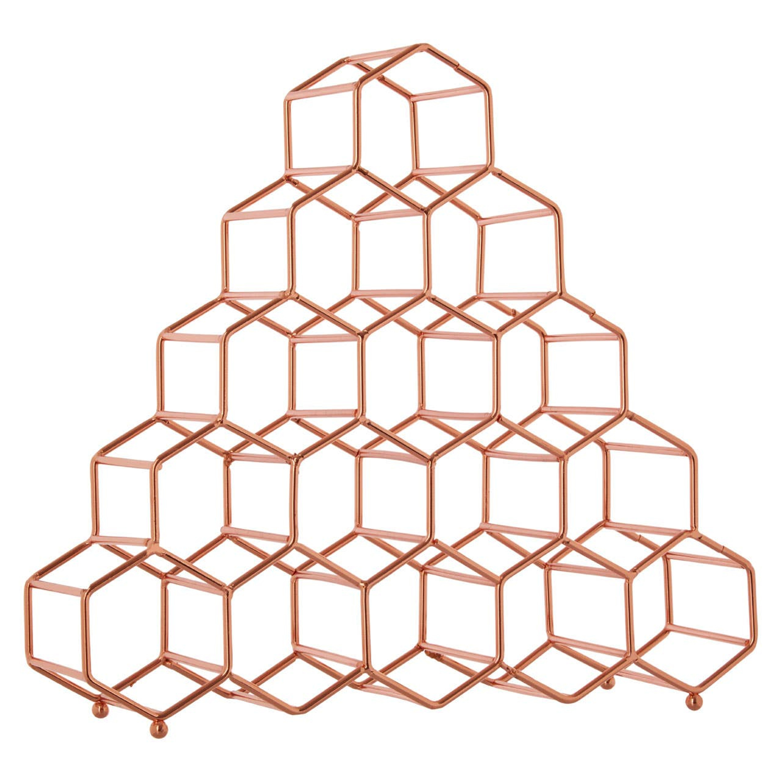 Cook Nook Vertex 15 Bottle Copper Plated Spice Rack