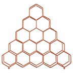 Cook Nook Vertex 15 Bottle Copper Plated Spice Rack