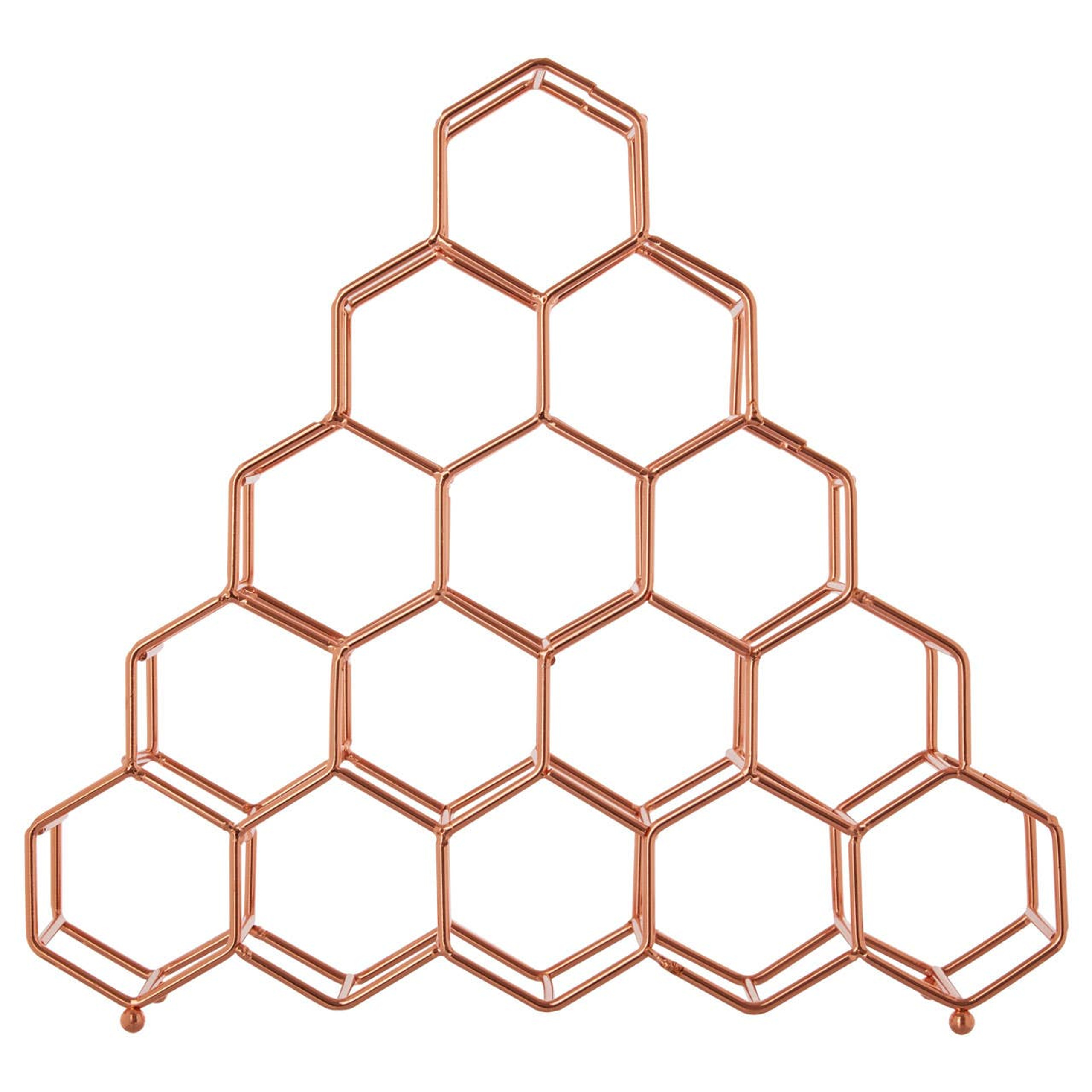 Cook Nook Vertex 15 Bottle Copper Plated Spice Rack