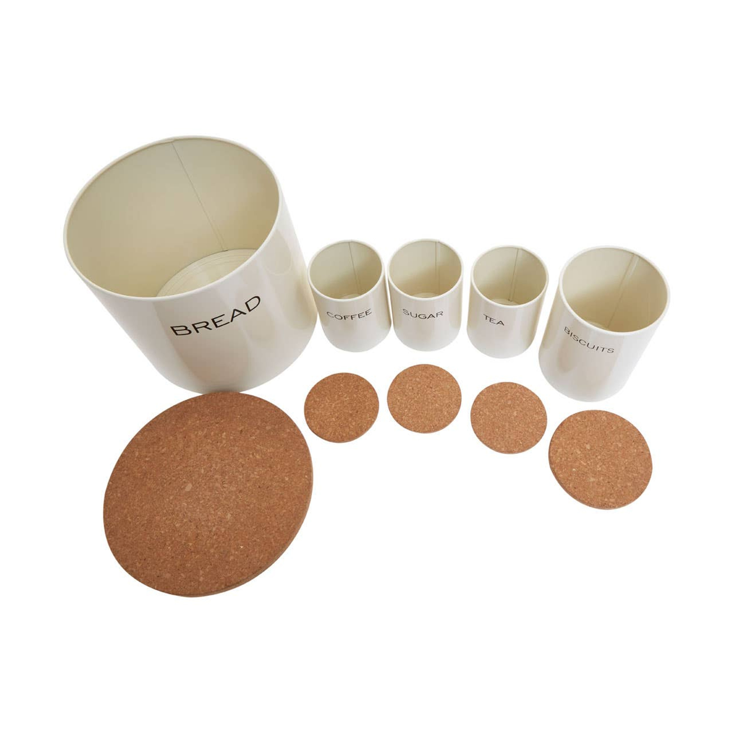 Cook Nook Easton 5 Piece Kitchen Storage Set in Cream