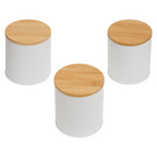 Cook Nook Set Of Three Alton White Cannisters