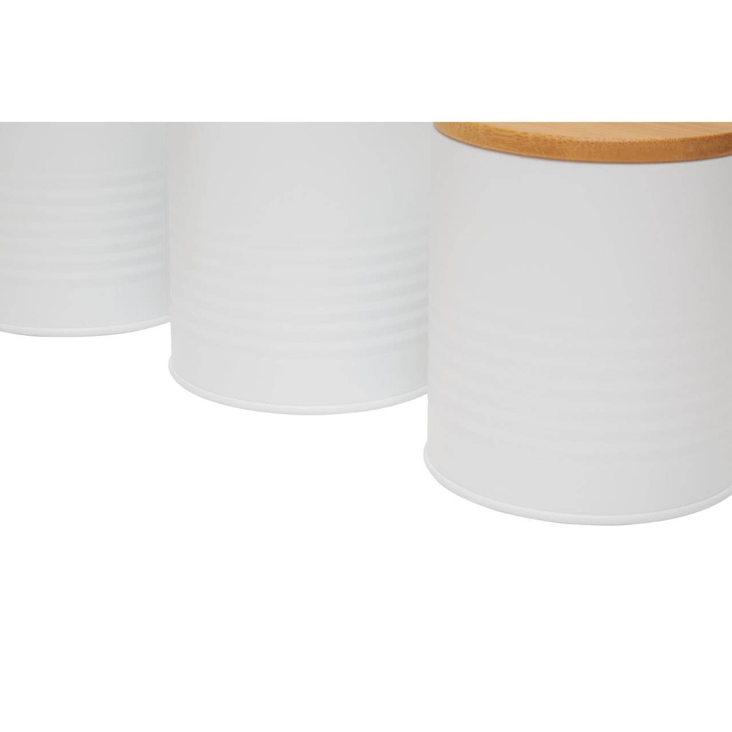 Cook Nook Set Of Three Alton White Cannisters