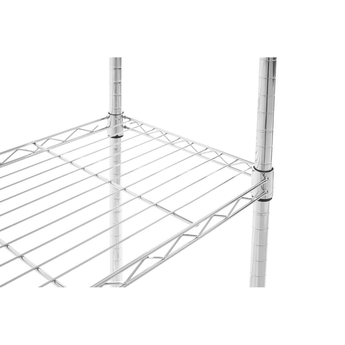Frankfurt  4 Tier Shelf Unit with Hanging Rail
