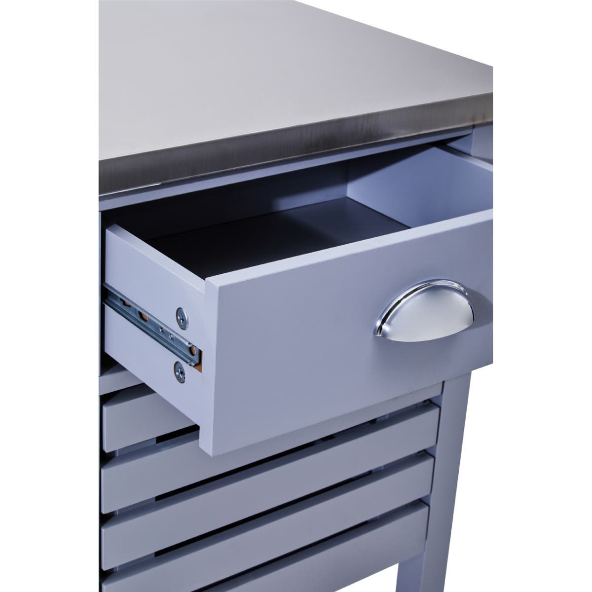 Frankfurt Grey Kitchen Trolley