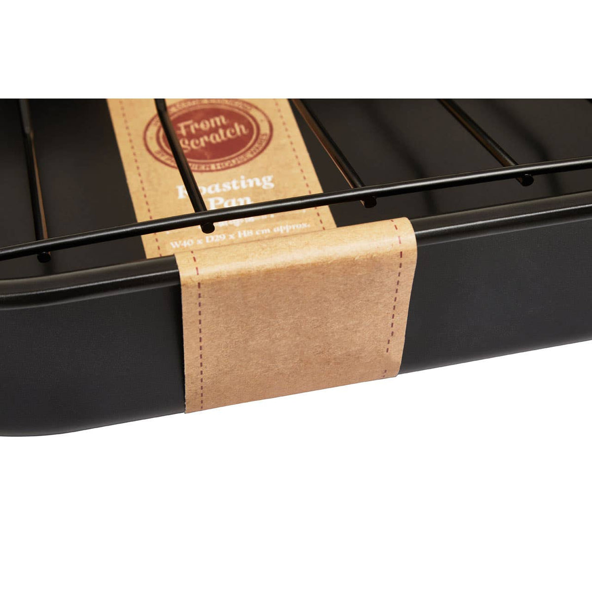 From Scratch Large Black Roasting Tin With Rack