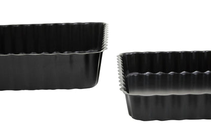 From Scratch Set Of Two Fluted Quiche Flan Tins