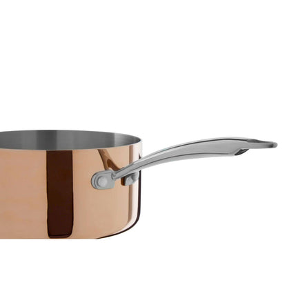 Minerva Copper Finish 20cm Saucepan with Lid