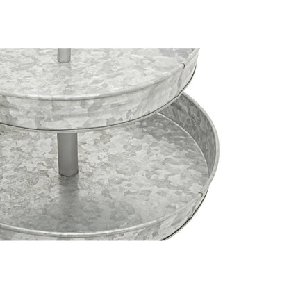 Drummond Two Tier Galvanised Steel Cake Stand