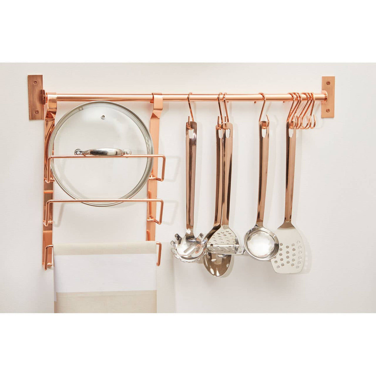 Sorello Matt Black Hanging Pan Lid Rack